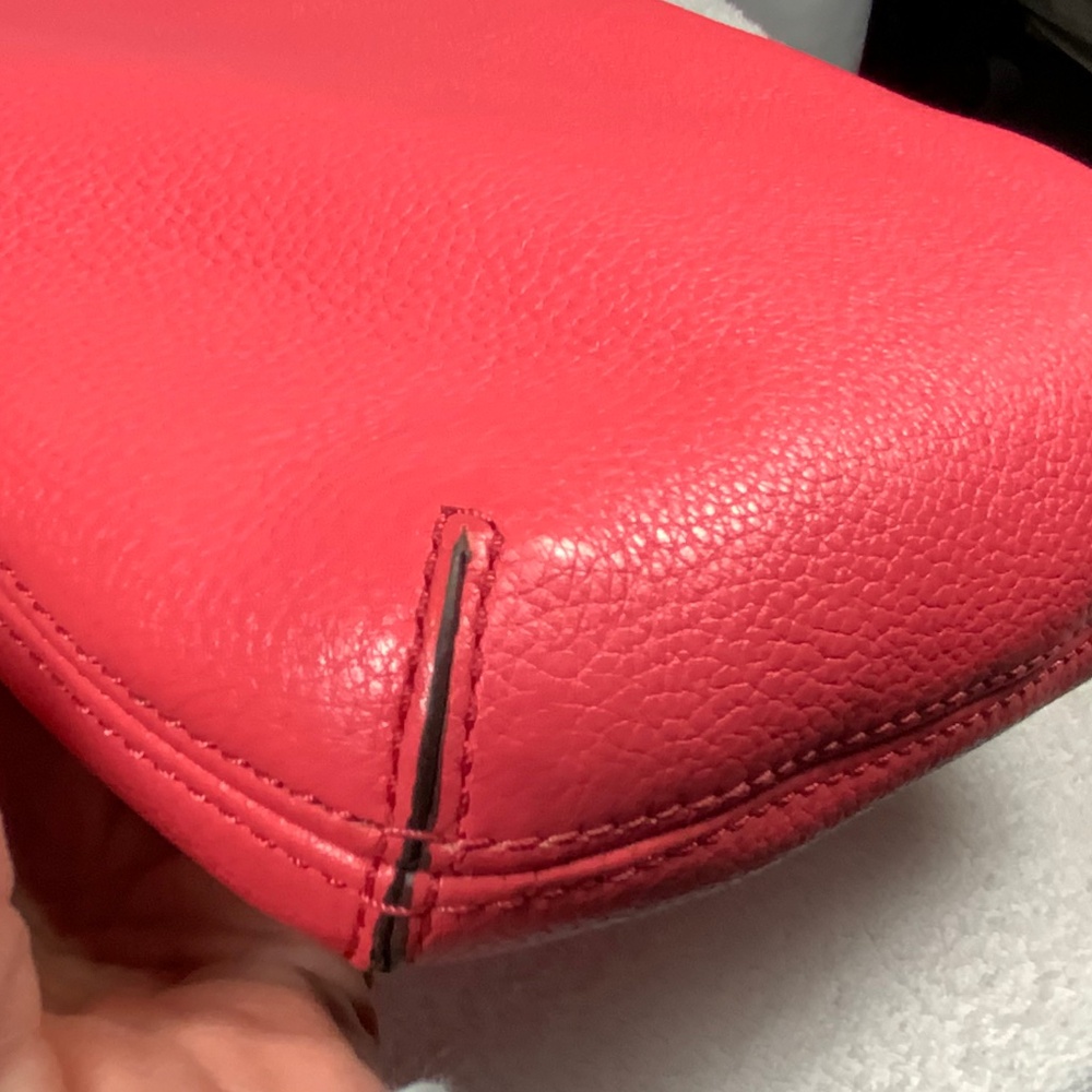 Michael Kors Salmon Pink Leather Crossbody - Picture 12 of 16